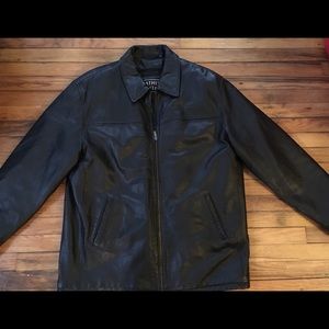 Limited/ Leather Black leather jacket with liner